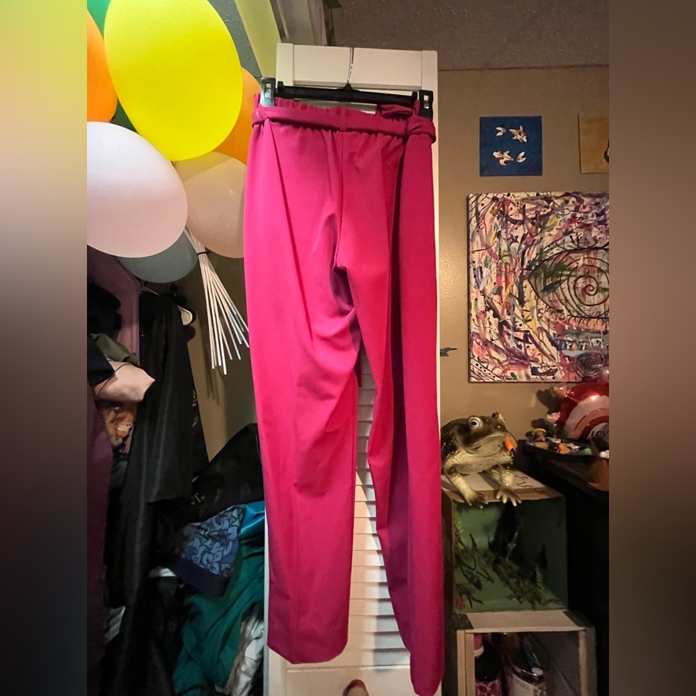 Hot Pink Women's Blazer & Pant Set - Picture 4 of 8